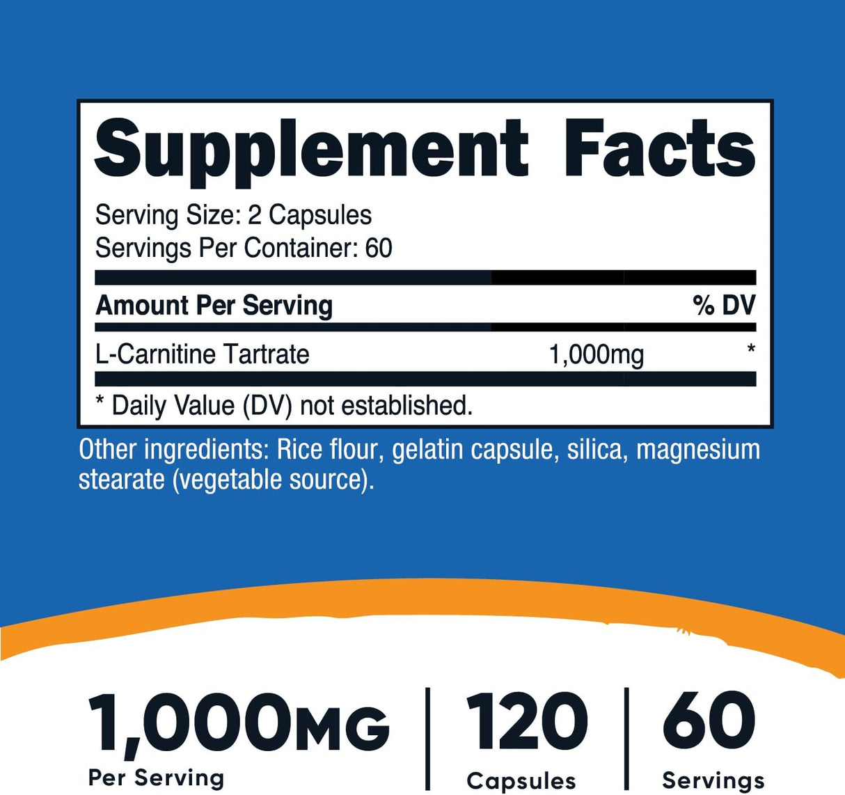 L-Carnitine Tartrate 1000mg