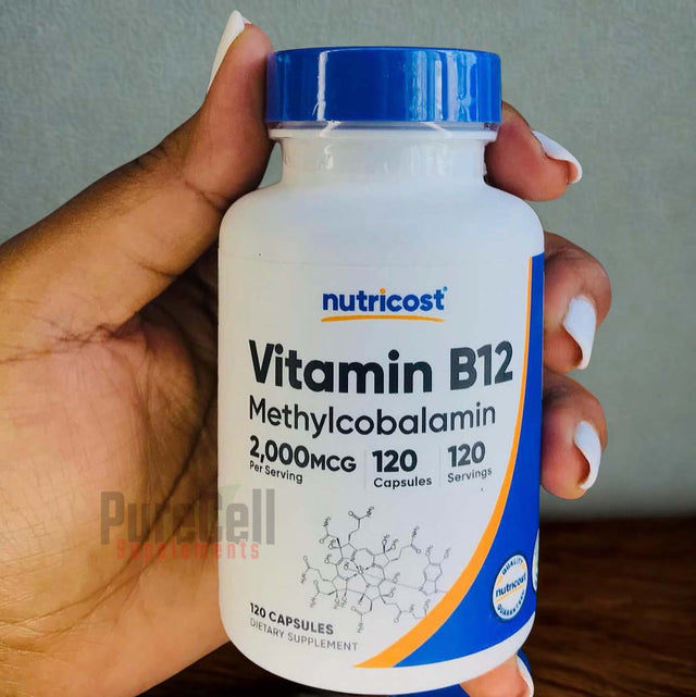 Vitamin B12 2000 mcg, 120 Capsules