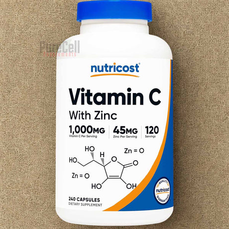 Vitamin C with Zinc Capsules, 120 Servings