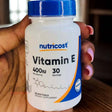 Vitamin E 180 mg (400 IU), 30 Softgels