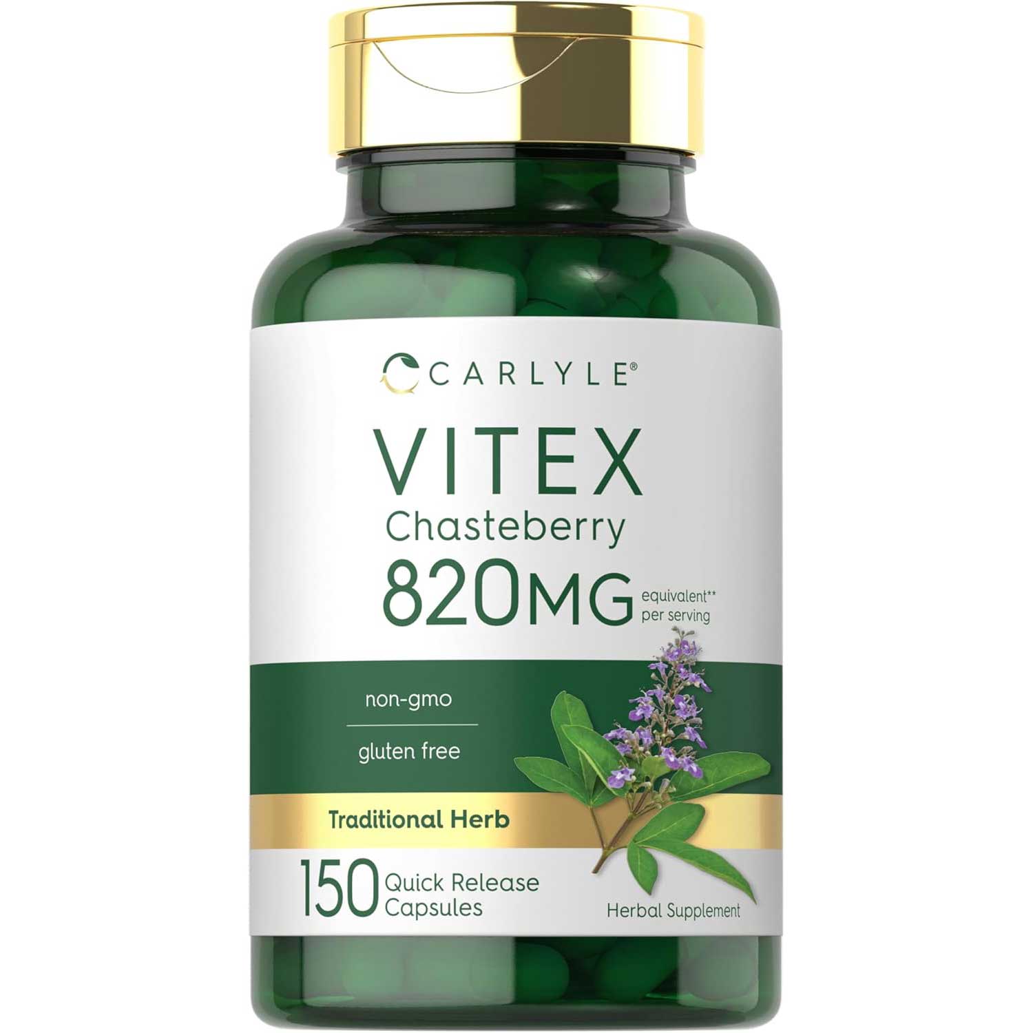 Vitex Chasteberry 820mg | 150 Capsules