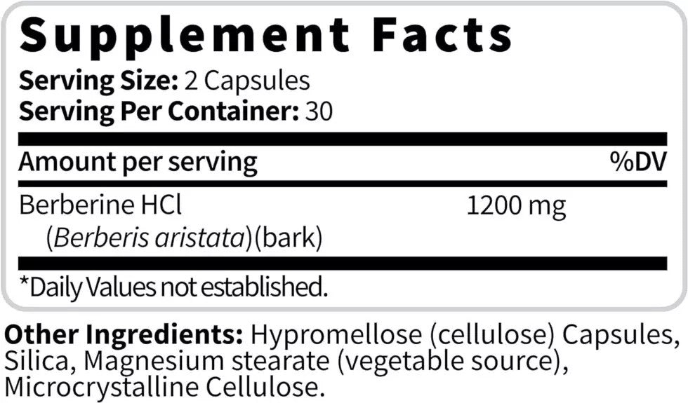 Berberine HCL 1200 mg