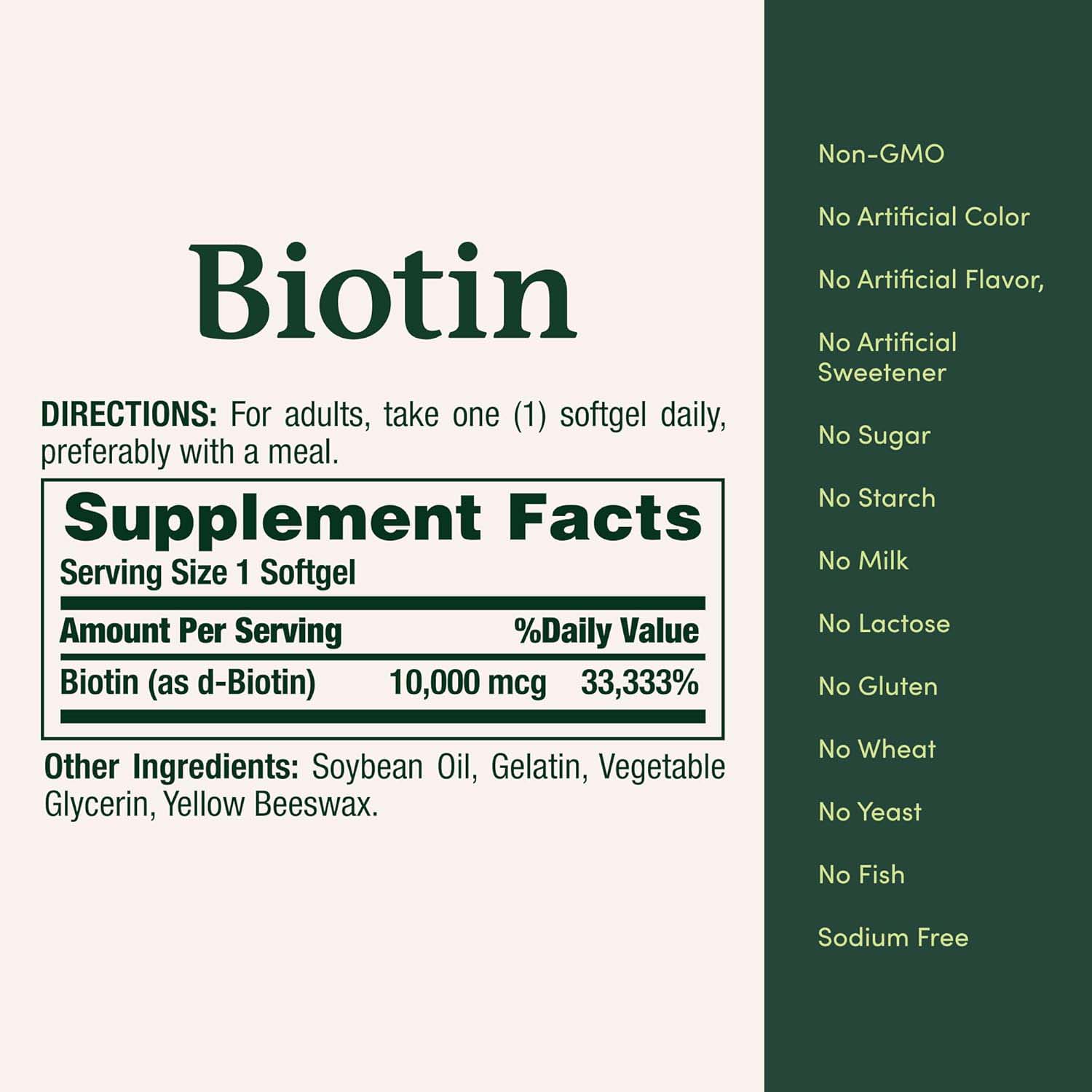 Biotin 10,000Mcg