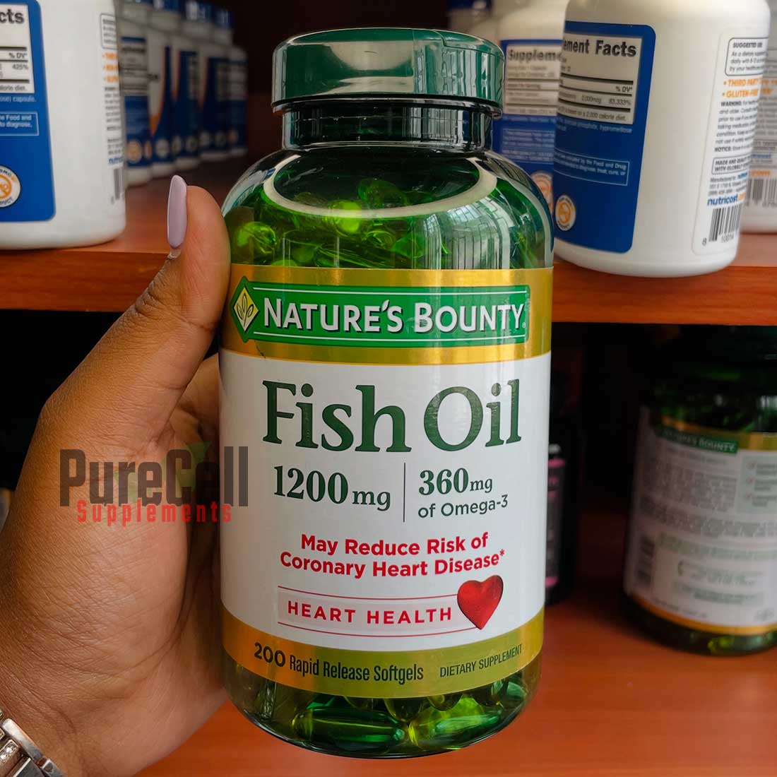 Omega-3 Fish Oil 1200mg, 200 Softgels