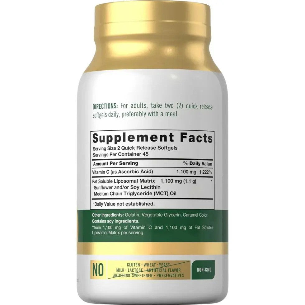 Liposomal Vitamin C 2200 mg 90 Softgels