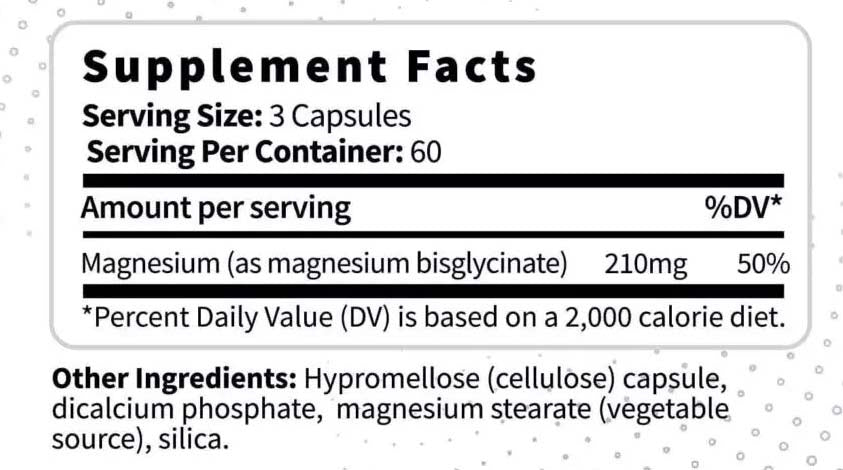 Magnesium Glycinate 210 mg