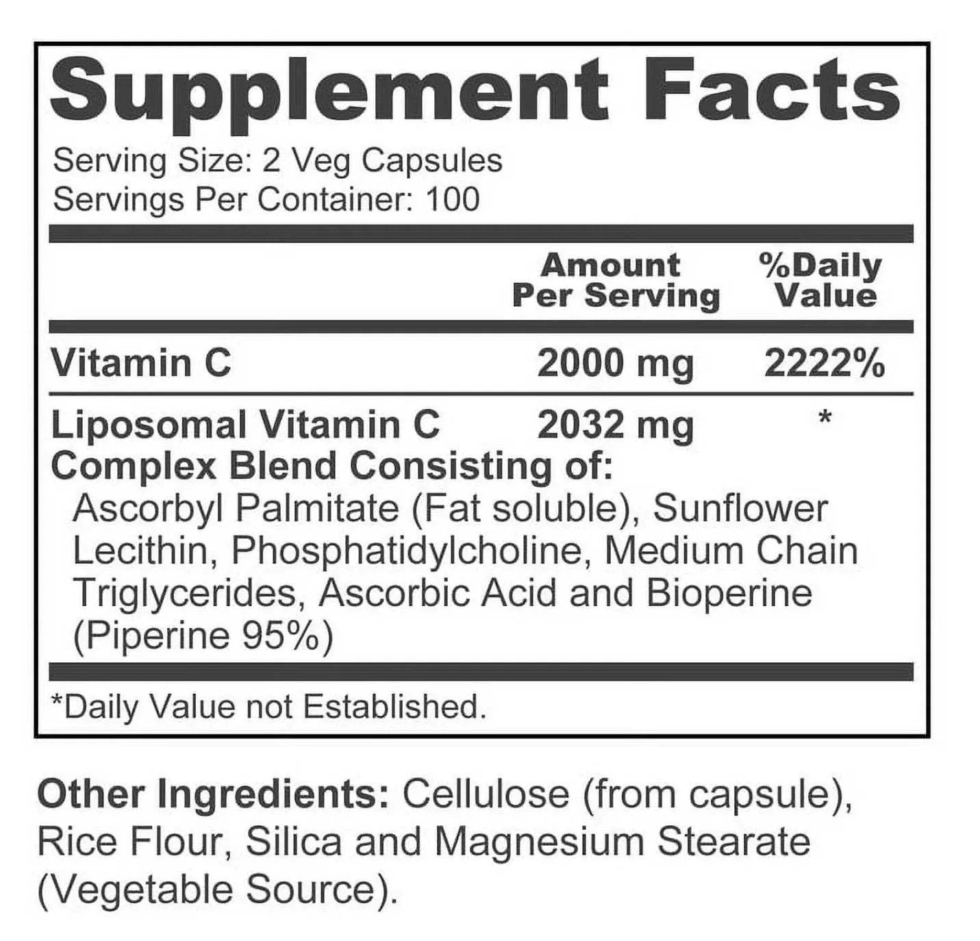 Liposomal Vitamin C - 2032 Mg