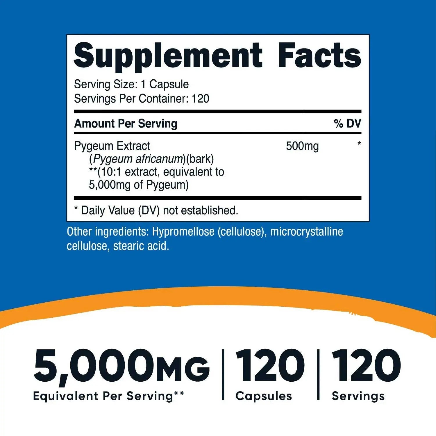 Pygeum 5000 mg 120 Servings