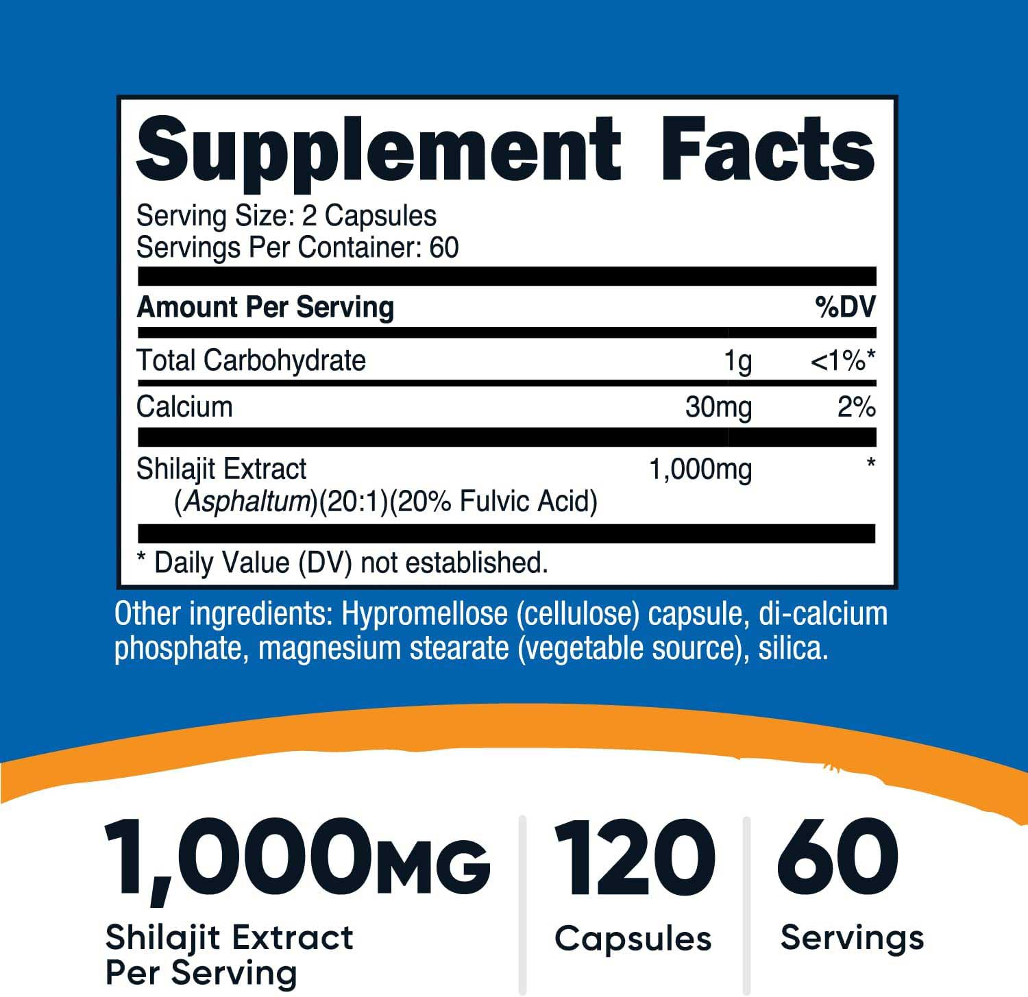 Shilajit 1000mg Facts