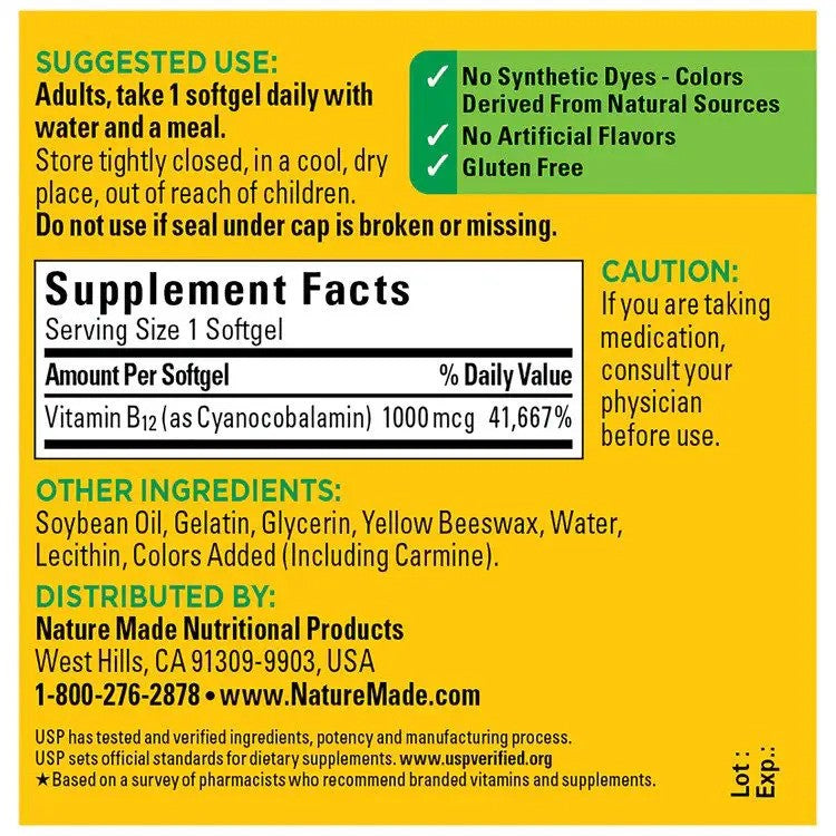 B12 1000 mcg