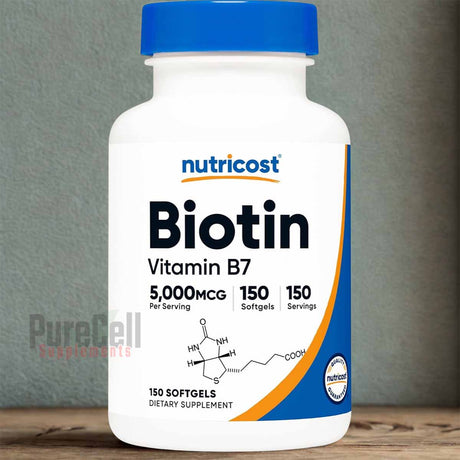 Biotin (5,000mcg) 150 Softgels 