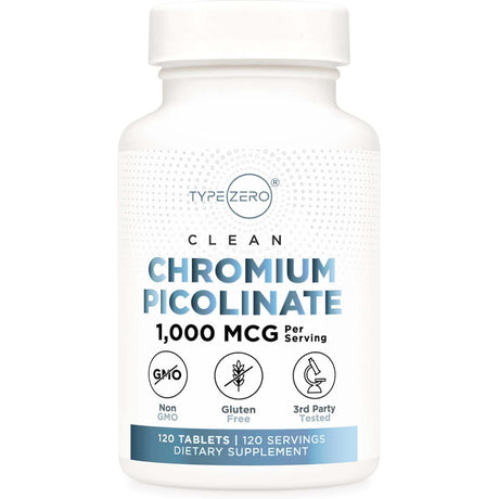 Chromium Picolinate Tablets | 1,000mcg | 120 Servings