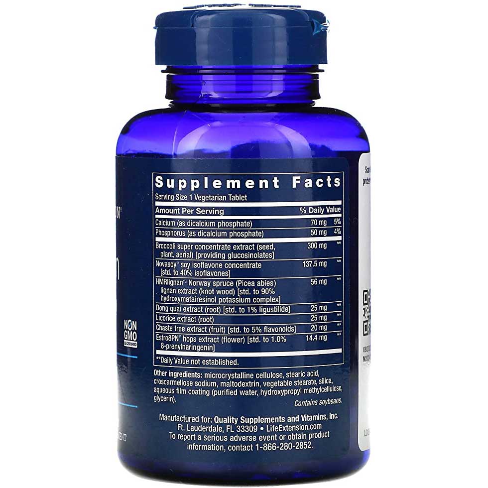 Estrogen for Women Supplement Facts