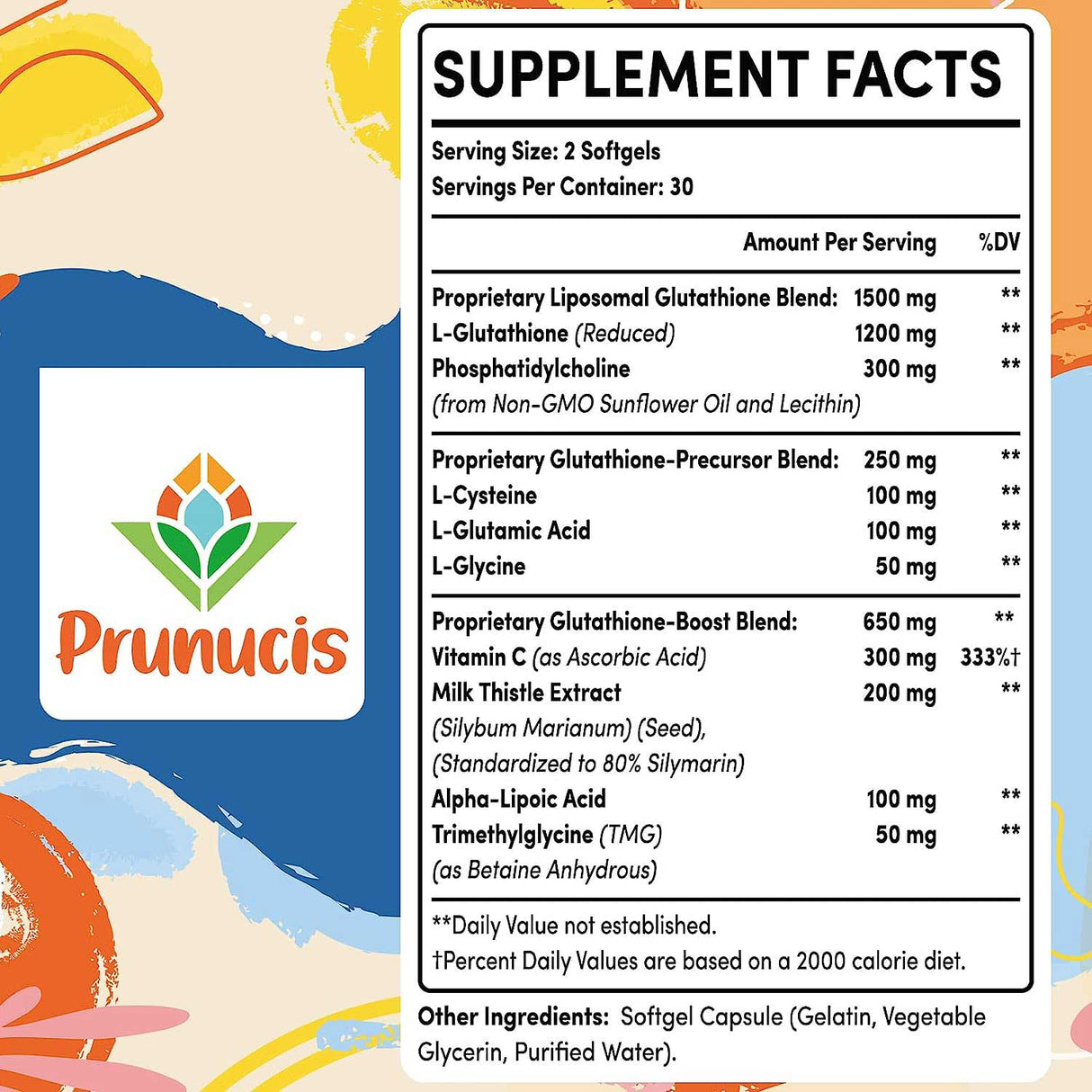 Liposomal L-Glutathione 2400 mg facts