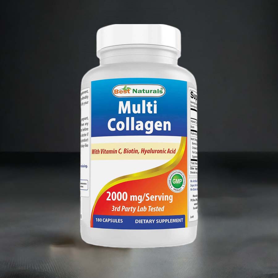 Multi Collagen Capsules Vitamin C, Biotin, Hyaluronic Acid