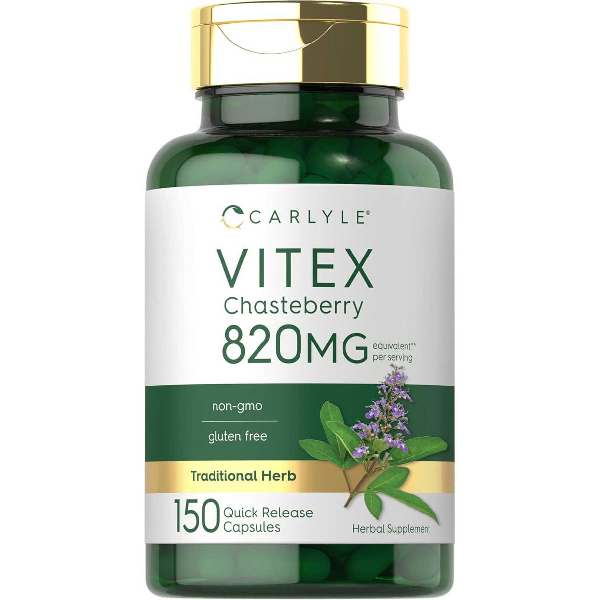 Vitex Chasteberry 820mg | 150 Capsules