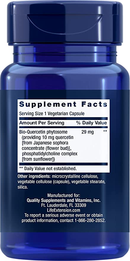 Bio Quercetin Supplement Facts