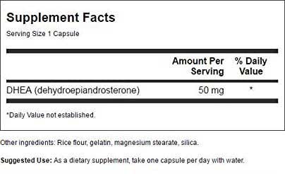 DHEA Supplement Facts