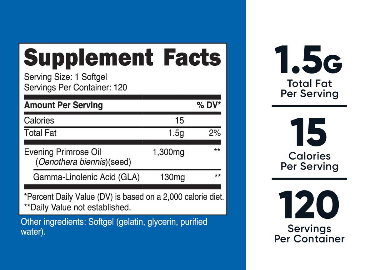 Evening Primrose Oil Supplement Facts