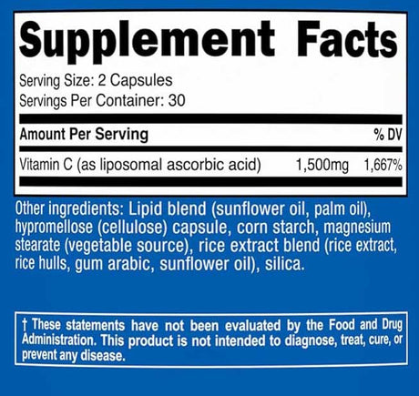 Liposomal vitamin C