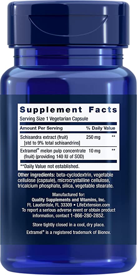 Liver Efficiency Formula Supplement Facts