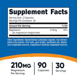 Magnesium Glycinate 210mg 30 Servings