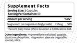 Magnesium Glycinate 210 mg