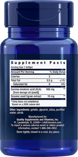 Mega GLA Supplement Facts