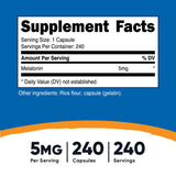 Melatonin 5 MG Supplement Facts