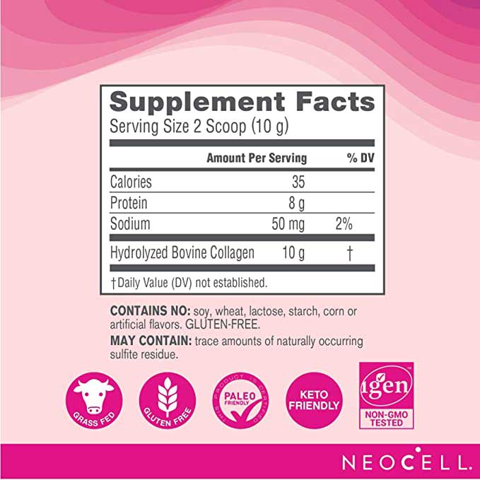 Hydrolyzed Super Collagen Powder Supplement Facts