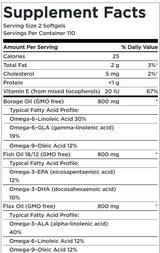 Omega 3-6-9 Oil Supplement Facts