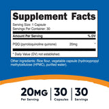 PQQ 20 MG Supplement