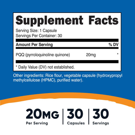 PQQ 20 MG Supplement