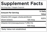 Vitamins D3 With K2 Supplement