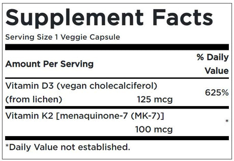 Vitamins D3 With K2 Supplement