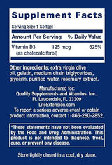 Vitamin D3 Supplement Facts