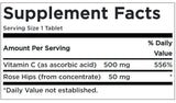 Vitamin C 500 mg Supplement Facts