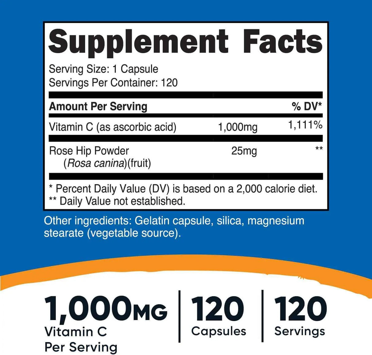 Vitamin C 1000 mg With Rosehips