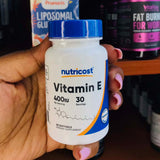 Vitamin E 180mg (400 IU), 30 Softgels